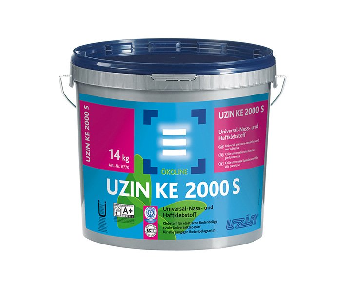 Дисперсионный клей для винила, ковролина UZIN KE2000S(2 кг)