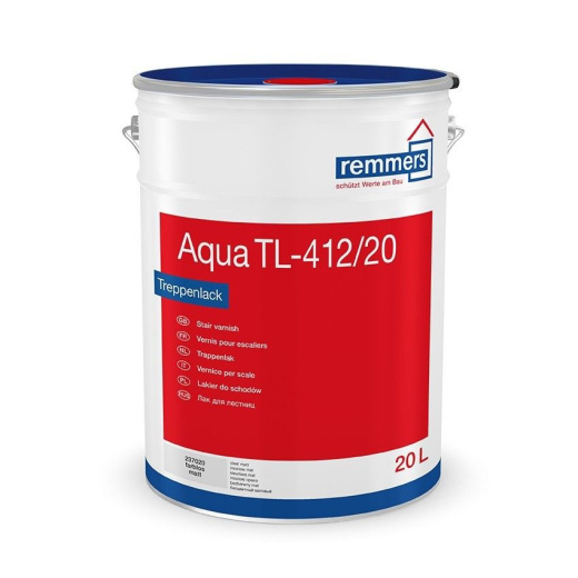 ОДНОКОМПОНЕНТНЫЙ ВОДНЫЙ  ЛАК  ДЛЯ ПАРКЕТА REMMERS AQUA TL412 полумат (5л)